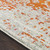 9'3" x 12'6" Orange and Gray Distressed Medallion Design Rectangular Machine Woven Area Rug - IMAGE 4