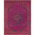 7.8' x 10.25' Traditional Style Garnet Purple and Orange Rectangular Area Throw Rug - IMAGE 1