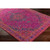 7.8' x 10.25' Traditional Style Garnet Purple and Orange Rectangular Area Throw Rug - IMAGE 3