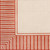 5.9' x 8.8' Striped Pattern Orange and White Rectangular Area Throw Rug - IMAGE 4