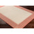 5.9' x 8.8' Striped Pattern Orange and White Rectangular Area Throw Rug - IMAGE 3