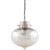 15.5" Mercury Polished Glass and Silver Metal Hanging Pendant Ceiling Light Fixture - IMAGE 1