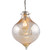 15.5" Mercury Polished Glass and Silver Metal Hanging Pendant Ceiling Light Fixture - IMAGE 2