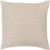 18" Beige and Brown Geometric Patterned Square Throw Pillow - Poly Filled - IMAGE 1