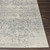 7.8' Distressed Finish Gray and Beige Round Area Throw Rug