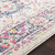 7'10" x 10'3" Distressed Floral Pattern Pink and Gray Rectangular Area Rug - IMAGE 4
