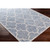 6' x 9' Trellis Blue and Beige Rectangular Hand Tufted Viscose Area Throw Rug - IMAGE 5