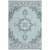 3.5' x 5.5' Contemporary Blue and Green Rectangular Area Throw Rug - IMAGE 1