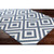 3.5' x 5.5' Geometric Blue and White Rectangular Area Throw Rug - IMAGE 3