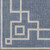 3.5' x 5.5' Blue and Ivory Rectangular Area Throw Rug - IMAGE 3