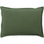 19" Green Rectangular Solid Throw Pillow Cover with Flange Edge - IMAGE 1