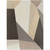 8' x 11' Geometric Beige and Brown Rectangular Area Throw Rug - IMAGE 1