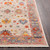 5' x 7.75' Floral Patterned Beige and Gray Rectangular Area Throw Rug - IMAGE 4