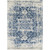 10' x 14' Distressed Blue and Gray Medallion Design Rectangular Machine Woven Area Rug - IMAGE 1