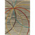 8' x 11' Contemporary Style Brown and Orange Rectangular Area Throw Rug - IMAGE 1