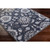 8' x 11' Floral Navy Blue and Gray Hand Tufted Rectangular Area Throw Rug