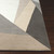 5' x 8' Geometric Triangular Pattern Beige and Gray Rectangular Hand Tufted Wool Area Throw Rug - IMAGE 6