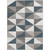 9.1' x 12' Gray and Ivory Geometric Pattern Rectangular Area Throw Rug - IMAGE 1