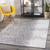 9.1' x 12' Gray and Ivory Distressed Finish Rectangular Area Throw Rug - IMAGE 2