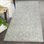 2.5' x 7.25' Charcoal Gray and Beige Rectangular Area Throw Rug Runner - IMAGE 2