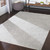 6'7” x 9’6” Distressed Finished Light Gray and White Rectangular Area Throw Rug - IMAGE 2