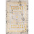 5'3" x 7'3" Mosaic Style Yellow and Beige Rectangular Area Rug - IMAGE 1