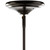 33.25" Black and Clear Axel Hanging Ceiling Light Fixture - IMAGE 3