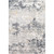 5.25' x 7.25' Distressed White and Gray Rectangular Area Throw Rug - IMAGE 1