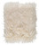 50" x 60" Cream White Faux Fur Rectangular Throw Pillow - IMAGE 1