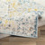 5'3" x 7'3" Distressed Finished Floral Patterned Beige and Yellow Rectangular Area Throw Rug - IMAGE 4