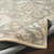 4' Floral Patterned Brown and Gray Square Area Throw Rug - IMAGE 3