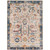 6.5' x 9' Contemporary Style Beige and Navy Blue Rectangular Area Throw Rug - IMAGE 1