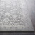 5’3” x 7’6” Distressed Floral Gray and Ivory Rectangular Area Rug - IMAGE 5