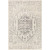 2' x 3' Beige and Black Damask Pattern Rectangular Area Throw Rug - IMAGE 1