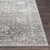 3'11" x 5'7" Gray Medieval Pattern Rectangular Machine Woven Rug - IMAGE 6