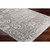 3'11" x 5'7" Gray Medieval Pattern Rectangular Machine Woven Rug