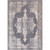 5’3” x 7’6” Distressed Persian Medallion Design Gray and Ivory Rectangular Area Rug - IMAGE 1