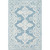 8' x 10' Southwestern Style Blue and Beige Rectangular Hand Tufted Wool Area Throw Rug - IMAGE 1