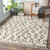 5.25' x 7.25' Moroccan Beige and Cedar Brown Rectangular Area Throw Rug with Tassels - IMAGE 2