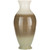 22.75" Chocolate Brown and White Glossy Finish Bamboo Vase - IMAGE 1