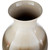 22.75" Chocolate Brown and White Glossy Finish Bamboo Vase - IMAGE 3