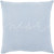 22" Blue and White Screen Printed "Nest" Square Throw Pillow - Down Filler - IMAGE 1