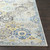 5'3” x 7'3” Distressed Ikat  Blue Polypropylene Rectangular Area Throw Rug - IMAGE 6