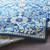 5'3" x 7'3" Oriental Navy Blue and Beige Polypropylene Area Throw Rug - IMAGE 4