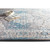 2' x 3' Floral Mosaic Design Light Blue and Beige Machine Woven Area Rug - IMAGE 3