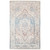 2' x 3' Floral Mosaic Design Light Blue and Beige Machine Woven Area Rug - IMAGE 1