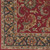 6' x 9' Floral Design Red and Gray Rectangular Area Rug