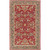 6' x 9' Floral Design Red and Gray Rectangular Area Rug - IMAGE 1