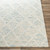 2' x 3' Diamond Pattern Ivory and Blue Wool Area Rug - IMAGE 5