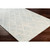 2' x 3' Diamond Pattern Ivory and Blue Wool Area Rug - IMAGE 6